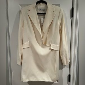 NWT Zara Cream Blazer Dress